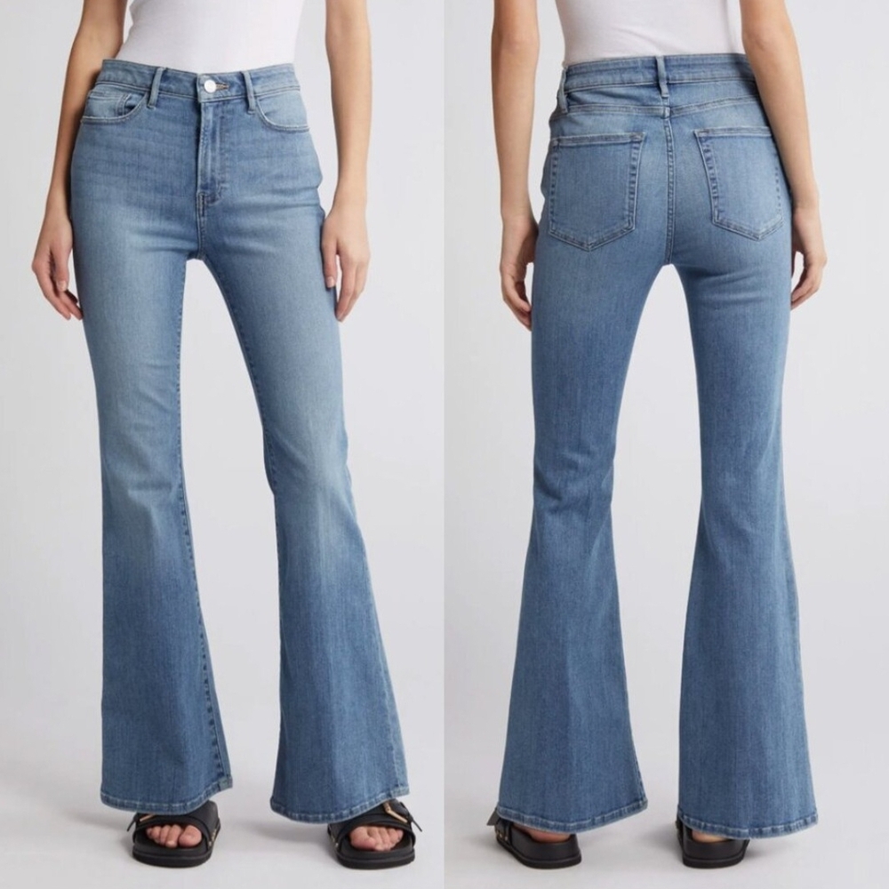 Frame Denim Le Easy Flare In Anastasia